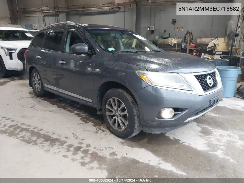 2014 Nissan Pathfinder Sl VIN: 5N1AR2MM3EC718582 Lot: 40582924