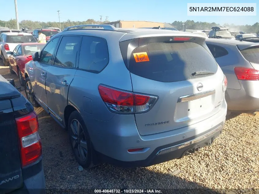 2014 Nissan Pathfinder Platinum VIN: 5N1AR2MM7EC624088 Lot: 40645732