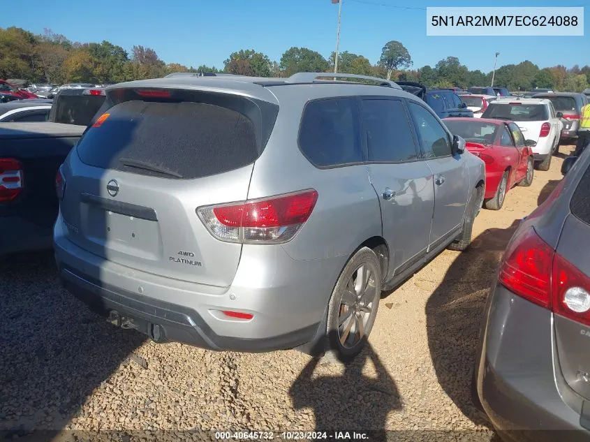 2014 Nissan Pathfinder Platinum VIN: 5N1AR2MM7EC624088 Lot: 40645732