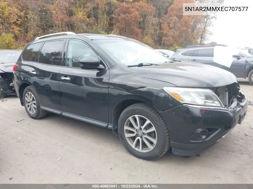 2014 Nissan Pathfinder Sv VIN: 5N1AR2MMXEC707577 Lot: 40663041