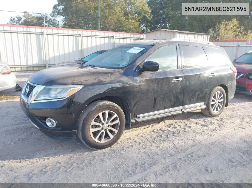 2014 Nissan Pathfinder Sl VIN: 5N1AR2MN8EC621595 Lot: 40666099