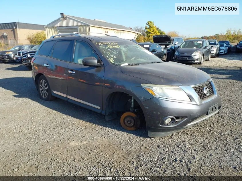 2014 Nissan Pathfinder Platinum/S/Sl/Sv VIN: 5N1AR2MM6EC678806 Lot: 40674450