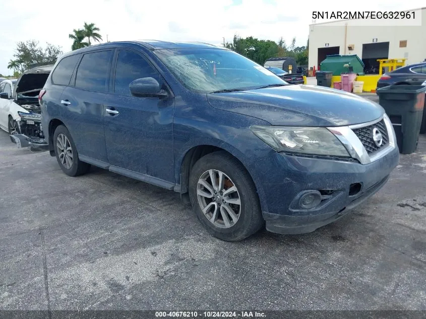 2014 Nissan Pathfinder S VIN: 5N1AR2MN7EC632961 Lot: 40676210