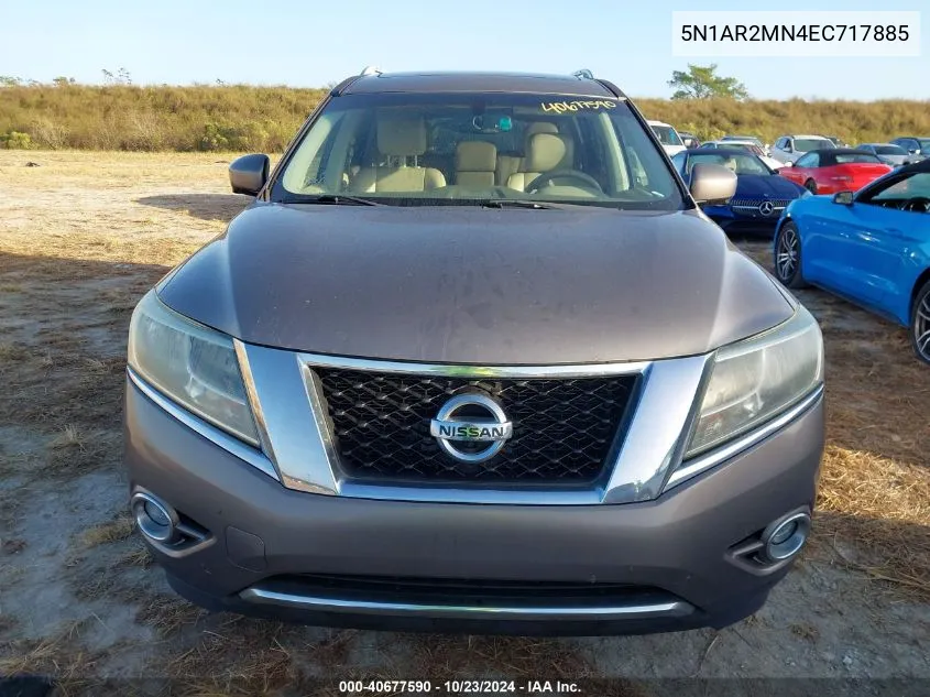 2014 Nissan Pathfinder Platinum VIN: 5N1AR2MN4EC717885 Lot: 40677590