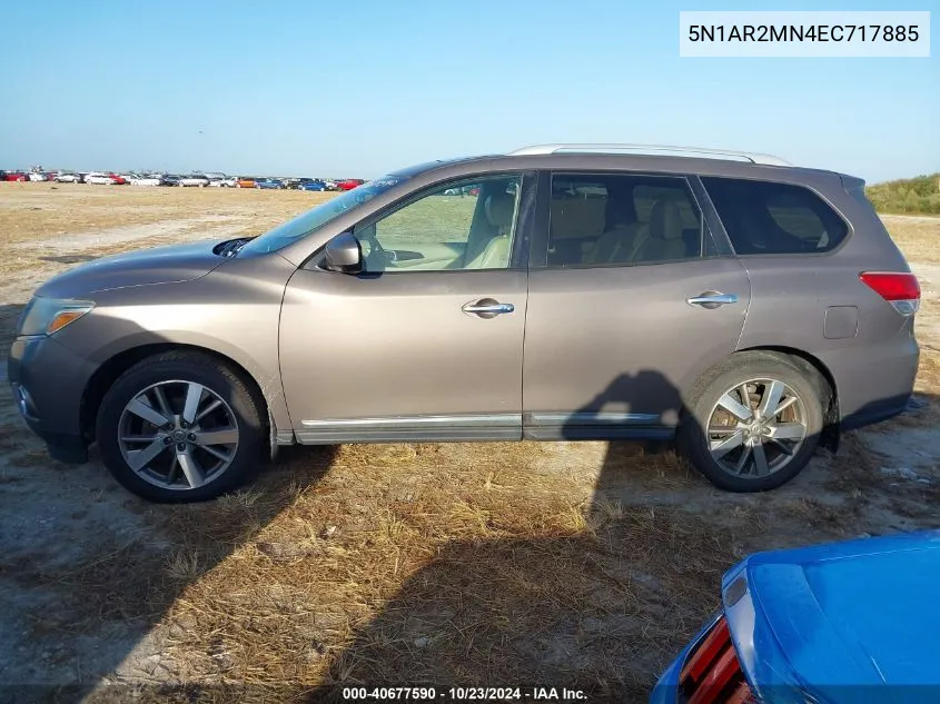 2014 Nissan Pathfinder Platinum VIN: 5N1AR2MN4EC717885 Lot: 40677590