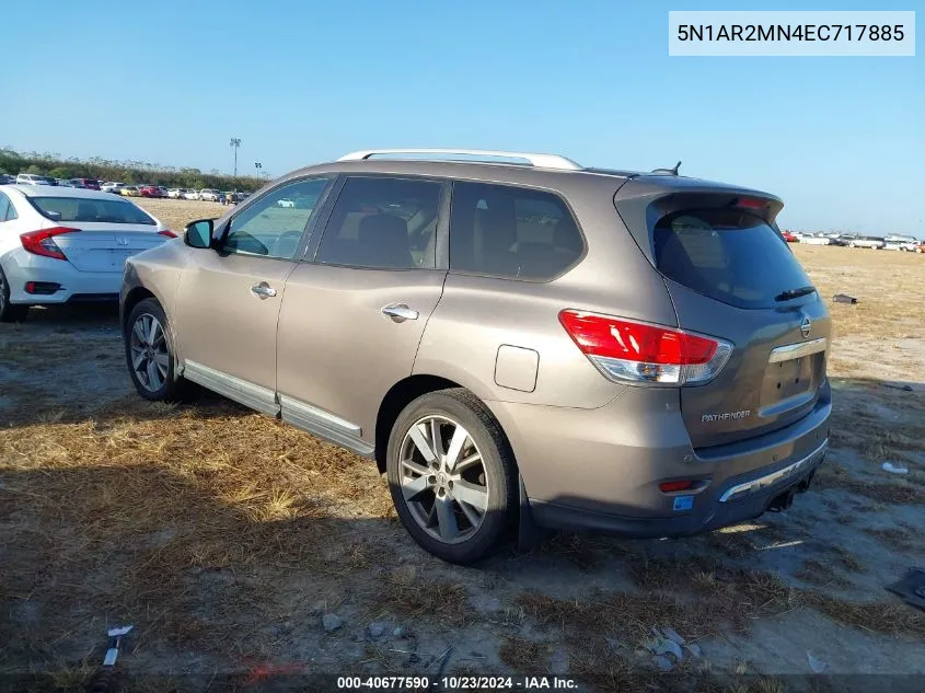 2014 Nissan Pathfinder Platinum VIN: 5N1AR2MN4EC717885 Lot: 40677590