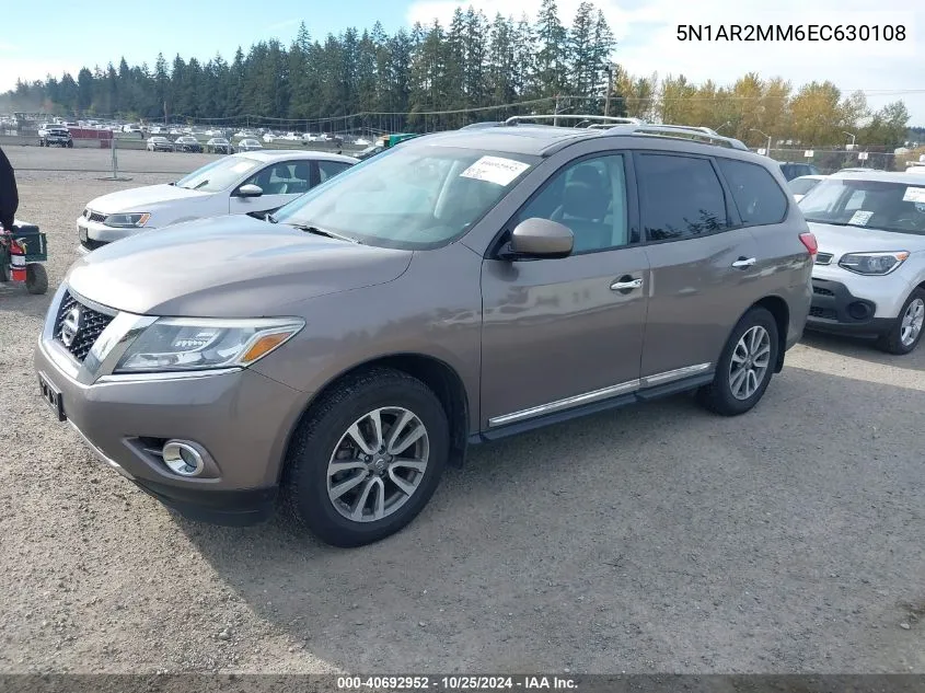 2014 Nissan Pathfinder Sl VIN: 5N1AR2MM6EC630108 Lot: 40692952