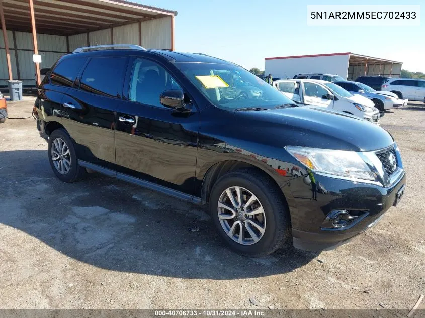 2014 Nissan Pathfinder Sv VIN: 5N1AR2MM5EC702433 Lot: 40706733