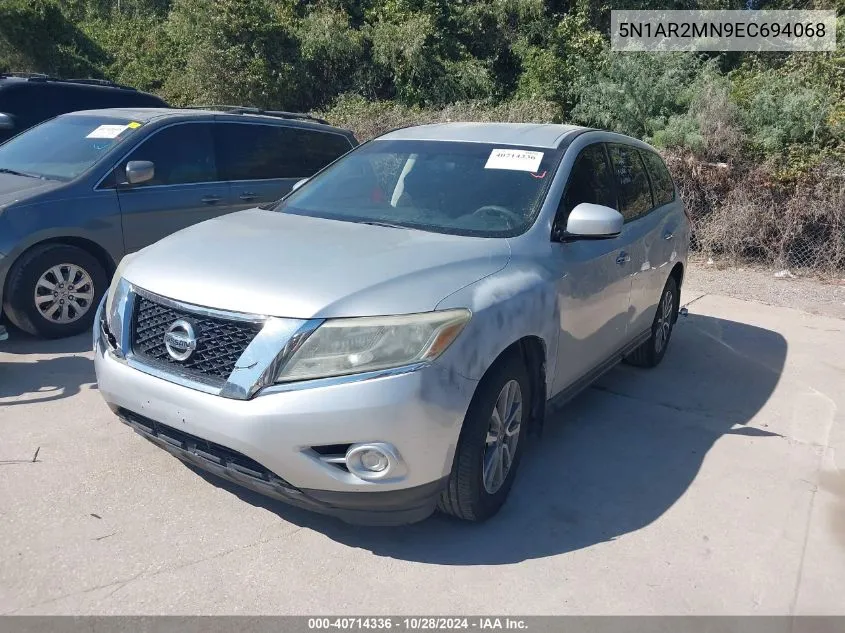 2014 Nissan Pathfinder S VIN: 5N1AR2MN9EC694068 Lot: 40714336