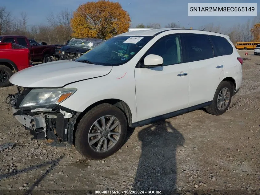 2014 Nissan Pathfinder Platinum/S/Sl/Sv VIN: 5N1AR2MM8EC665149 Lot: 40715618