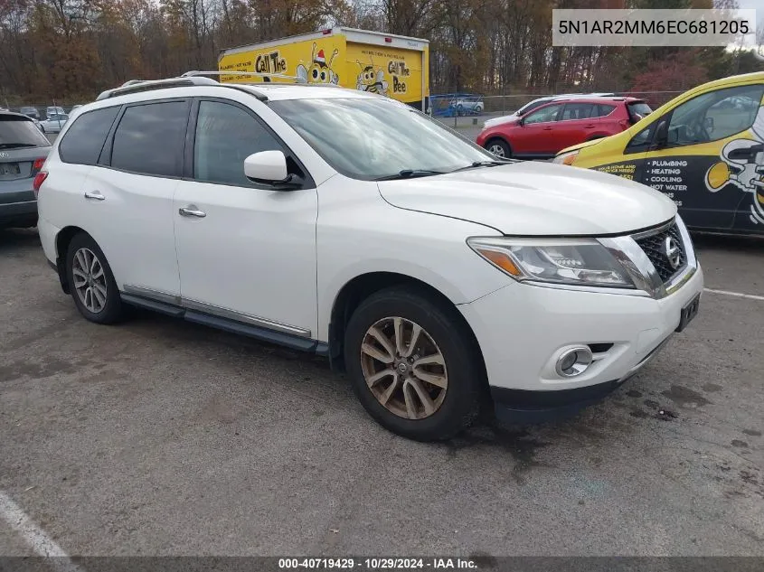 2014 Nissan Pathfinder Sl VIN: 5N1AR2MM6EC681205 Lot: 40719429