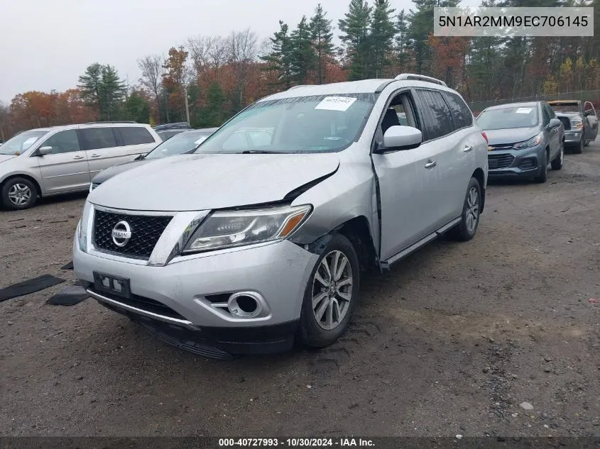 2014 Nissan Pathfinder Sv VIN: 5N1AR2MM9EC706145 Lot: 40727993