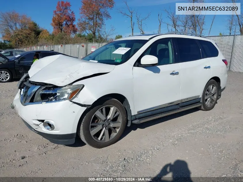 2014 Nissan Pathfinder Platinum VIN: 5N1AR2MM5EC632089 Lot: 40729593