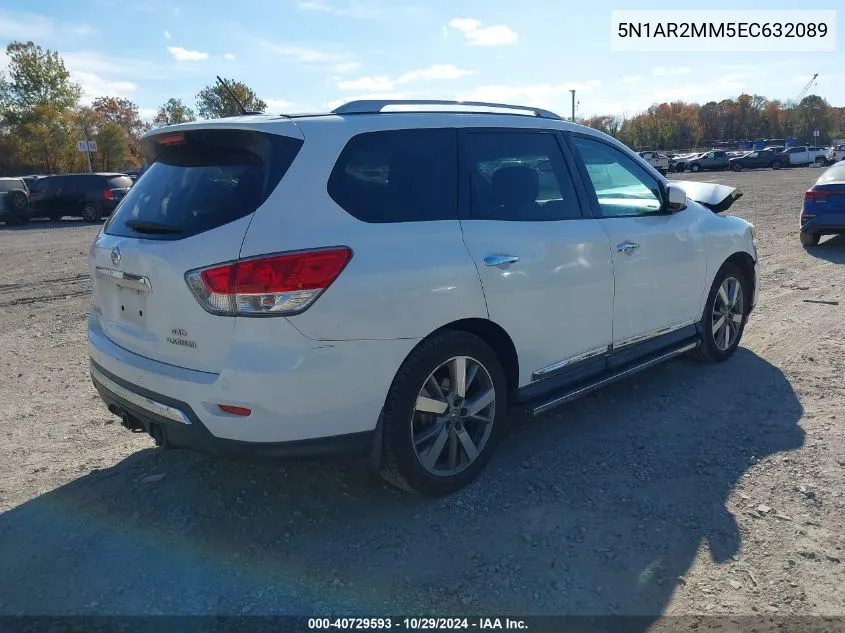 2014 Nissan Pathfinder Platinum VIN: 5N1AR2MM5EC632089 Lot: 40729593