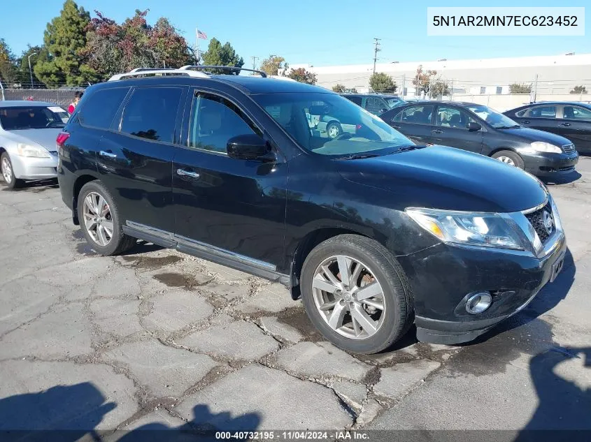 2014 Nissan Pathfinder Platinum VIN: 5N1AR2MN7EC623452 Lot: 40732195