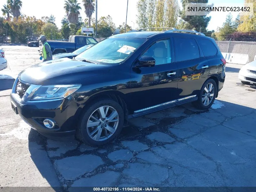 2014 Nissan Pathfinder Platinum VIN: 5N1AR2MN7EC623452 Lot: 40732195