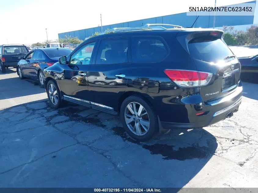 2014 Nissan Pathfinder Platinum VIN: 5N1AR2MN7EC623452 Lot: 40732195