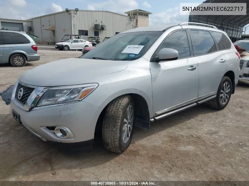 2014 Nissan Pathfinder Sl VIN: 5N1AR2MN1EC622717 Lot: 40735903