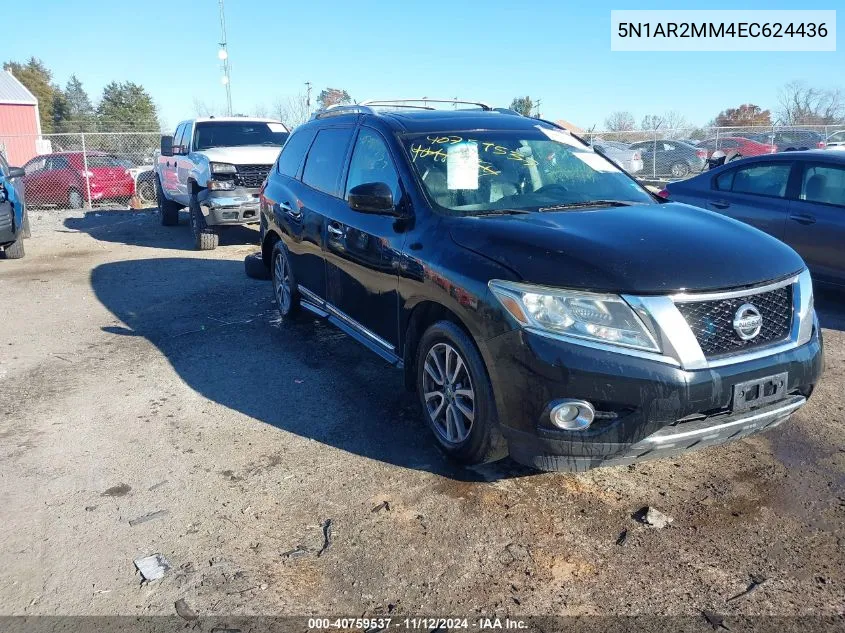 2014 Nissan Pathfinder Sl VIN: 5N1AR2MM4EC624436 Lot: 40759537