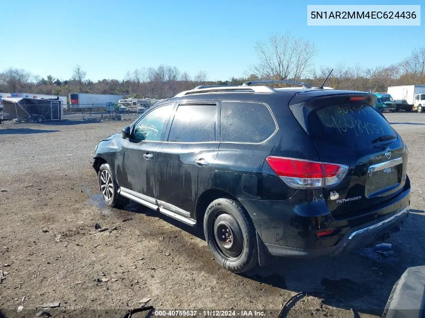 2014 Nissan Pathfinder Sl VIN: 5N1AR2MM4EC624436 Lot: 40759537