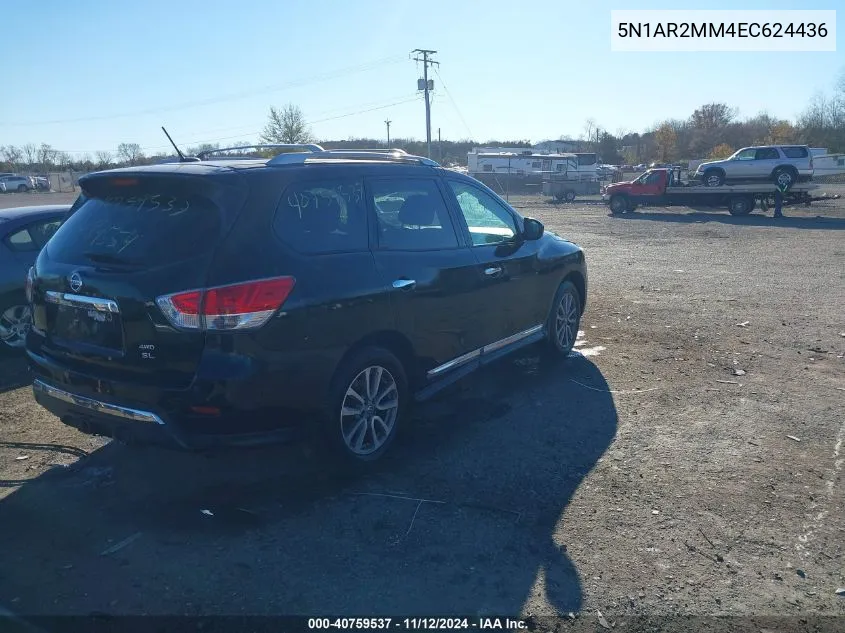 2014 Nissan Pathfinder Sl VIN: 5N1AR2MM4EC624436 Lot: 40759537