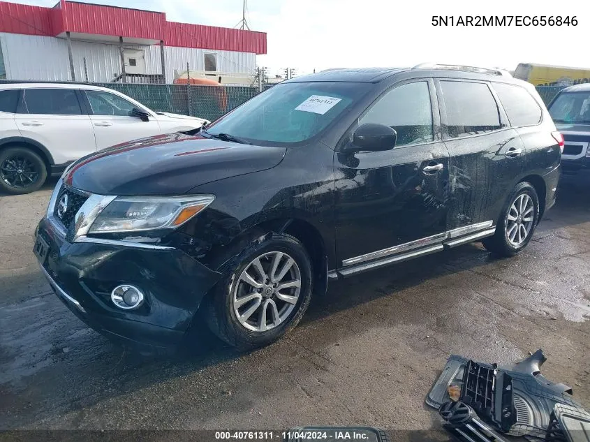 2014 Nissan Pathfinder Sl VIN: 5N1AR2MM7EC656846 Lot: 40761311