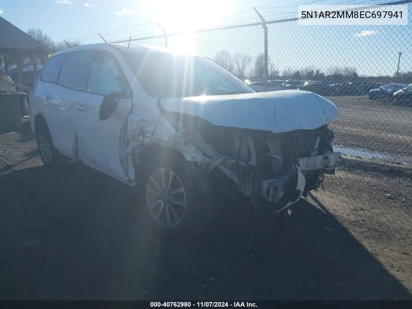 2014 Nissan Pathfinder S VIN: 5N1AR2MM8EC697941 Lot: 40762980