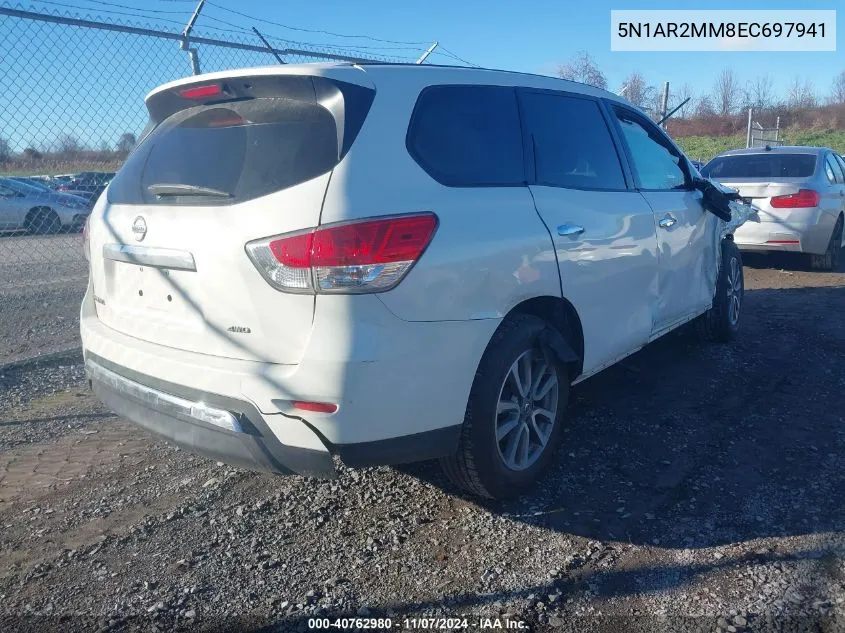 2014 Nissan Pathfinder S VIN: 5N1AR2MM8EC697941 Lot: 40762980