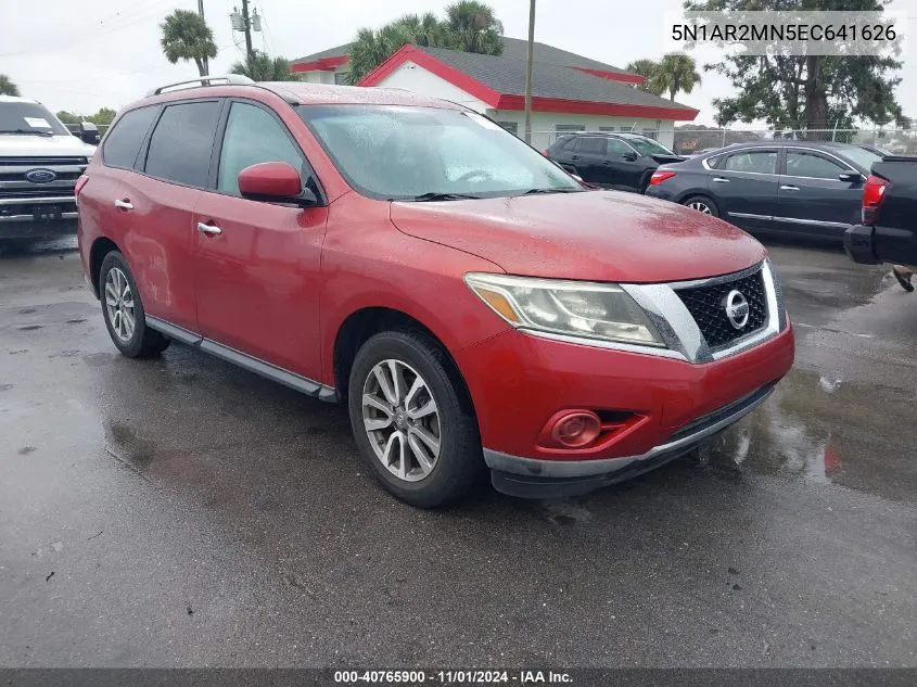 2014 Nissan Pathfinder Sv VIN: 5N1AR2MN5EC641626 Lot: 40765900