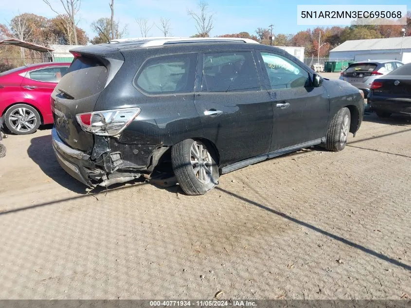 2014 Nissan Pathfinder Sv VIN: 5N1AR2MN3EC695068 Lot: 40771934