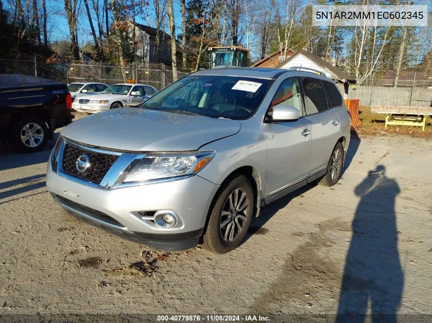 2014 Nissan Pathfinder Sl VIN: 5N1AR2MM1EC602345 Lot: 40779876