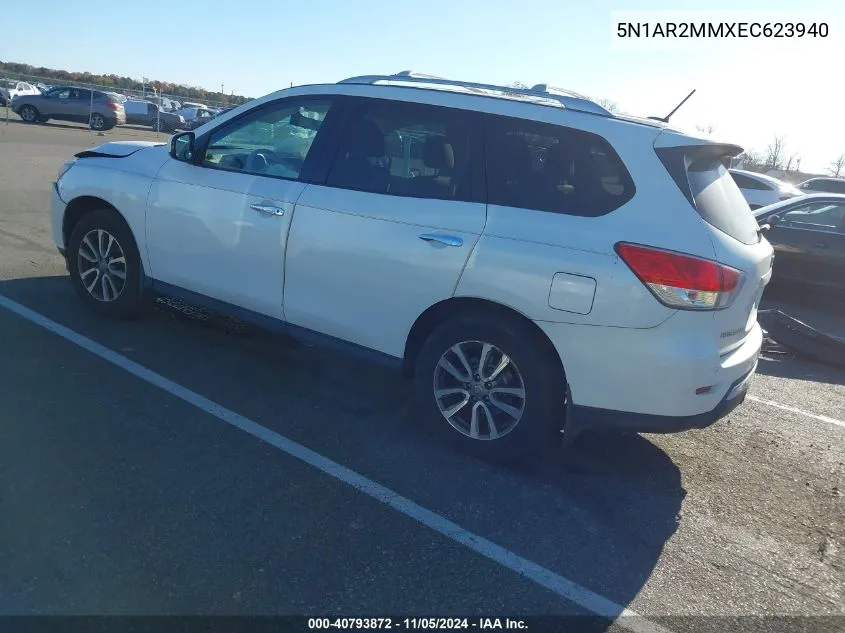 2014 Nissan Pathfinder Sv VIN: 5N1AR2MMXEC623940 Lot: 40793872