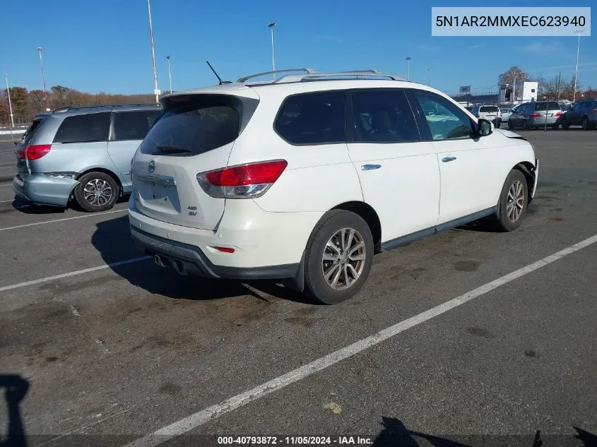 2014 Nissan Pathfinder Sv VIN: 5N1AR2MMXEC623940 Lot: 40793872