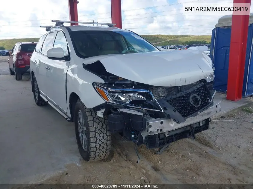 2014 Nissan Pathfinder Sl VIN: 5N1AR2MM5EC633419 Lot: 40823789