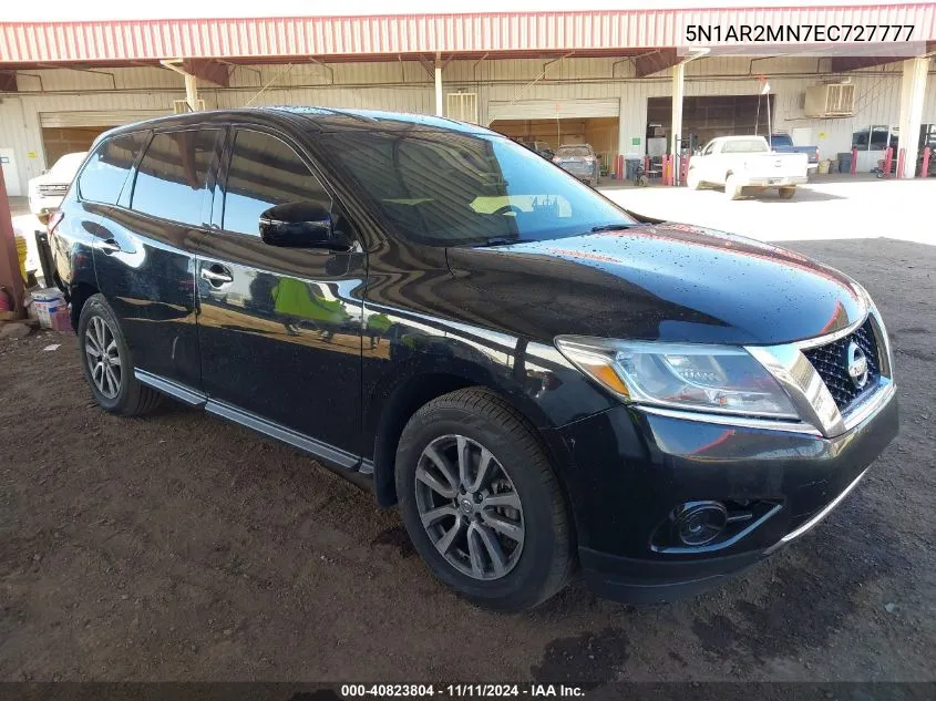 2014 Nissan Pathfinder S VIN: 5N1AR2MN7EC727777 Lot: 40823804