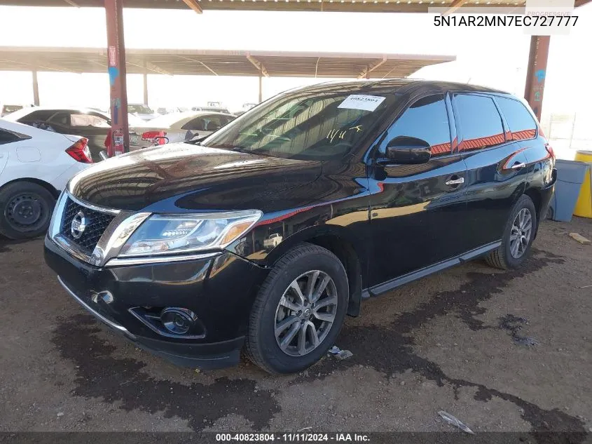 2014 Nissan Pathfinder S VIN: 5N1AR2MN7EC727777 Lot: 40823804