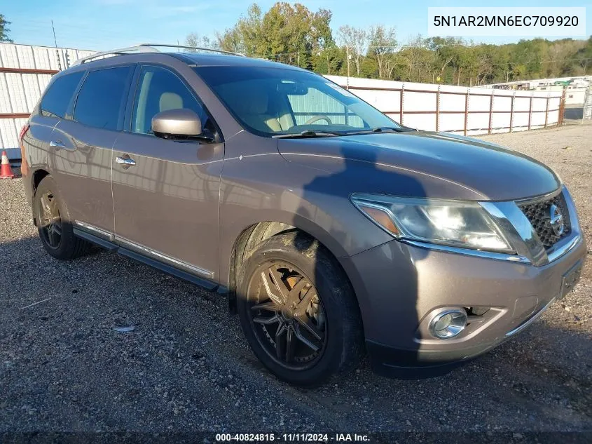 2014 Nissan Pathfinder Platinum VIN: 5N1AR2MN6EC709920 Lot: 40824815