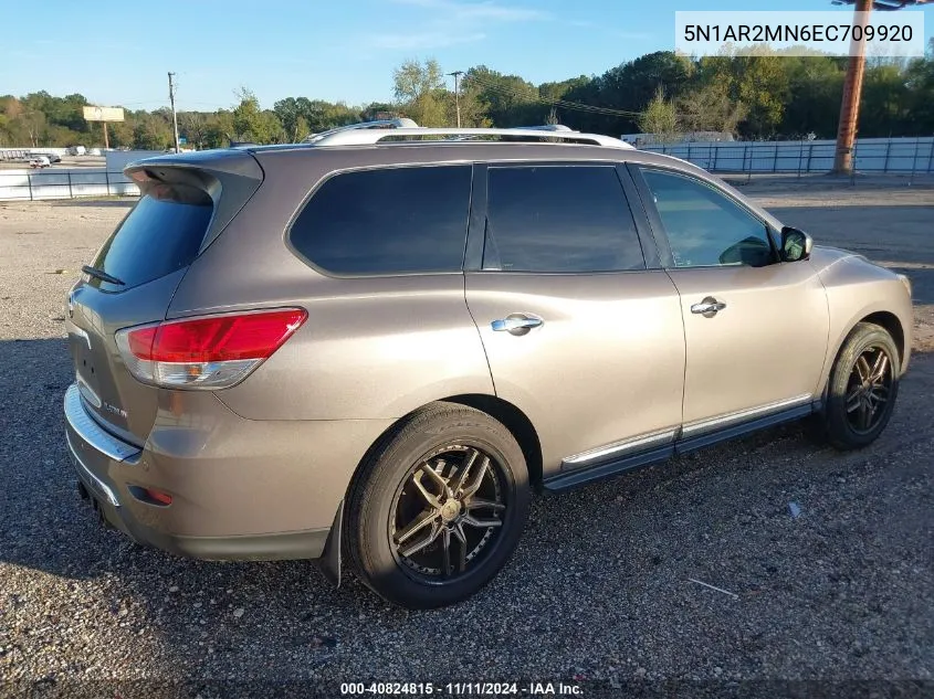 2014 Nissan Pathfinder Platinum VIN: 5N1AR2MN6EC709920 Lot: 40824815