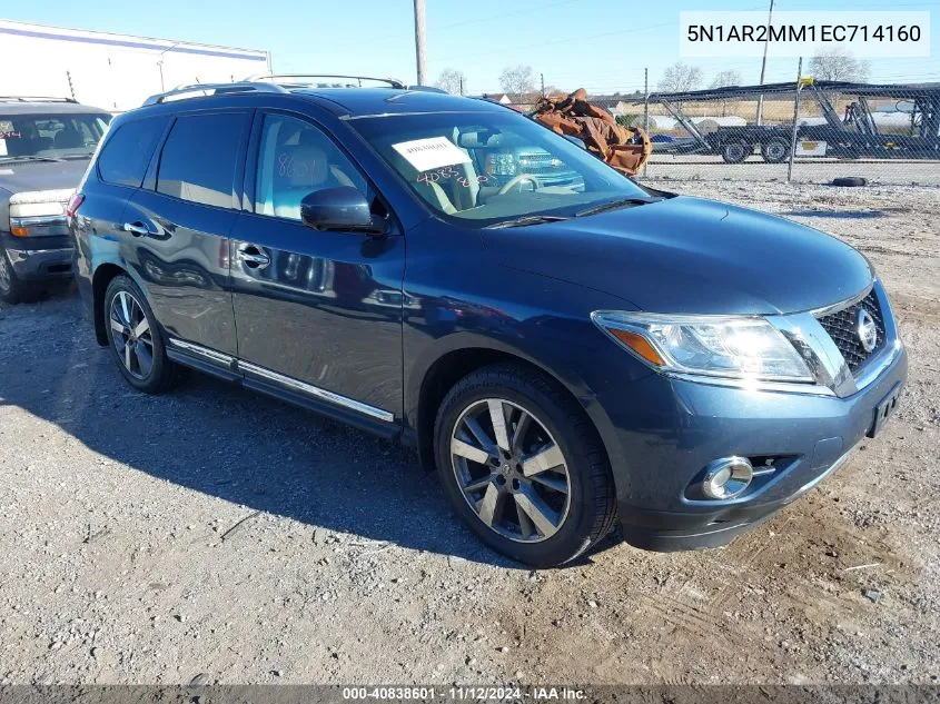 2014 Nissan Pathfinder Platinum VIN: 5N1AR2MM1EC714160 Lot: 40838601