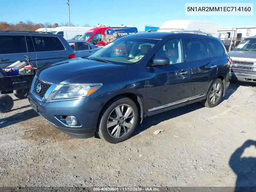 2014 Nissan Pathfinder Platinum VIN: 5N1AR2MM1EC714160 Lot: 40838601