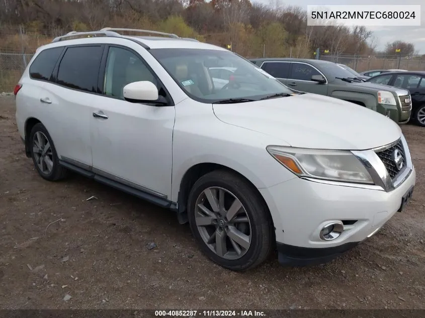 2014 Nissan Pathfinder Platinum VIN: 5N1AR2MN7EC680024 Lot: 40852287