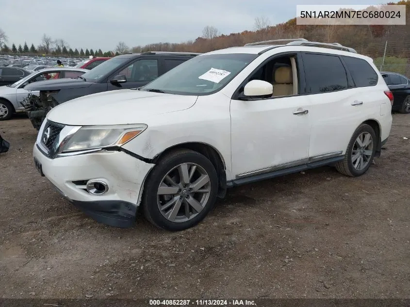 2014 Nissan Pathfinder Platinum VIN: 5N1AR2MN7EC680024 Lot: 40852287