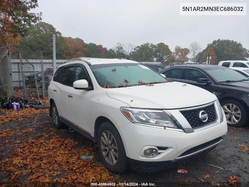 5N1AR2MN3EC686032 2014 Nissan Pathfinder Sl