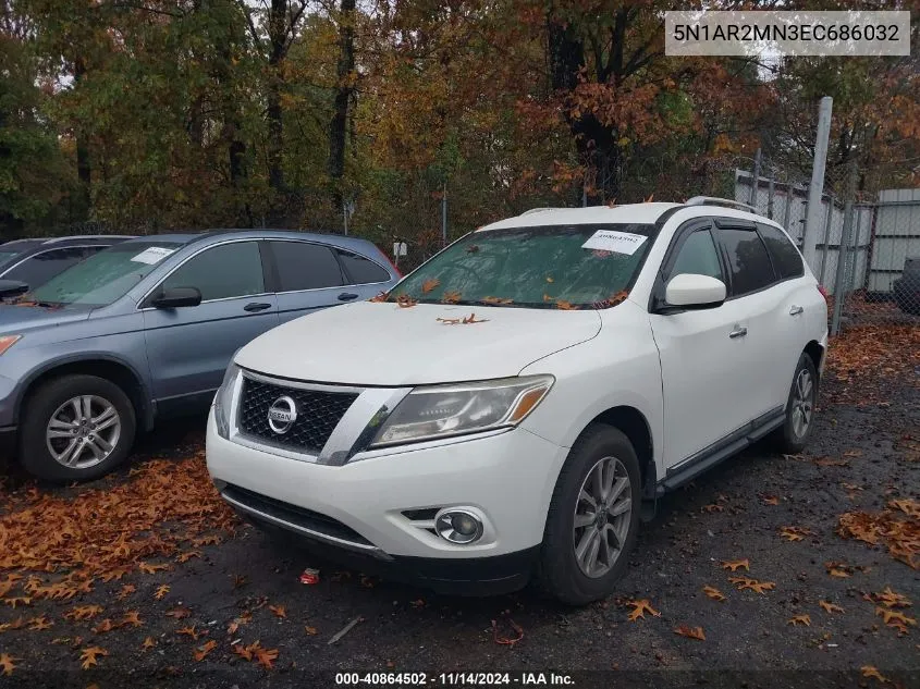 5N1AR2MN3EC686032 2014 Nissan Pathfinder Sl