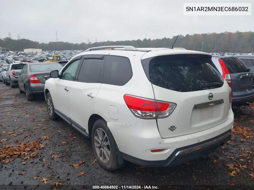 5N1AR2MN3EC686032 2014 Nissan Pathfinder Sl