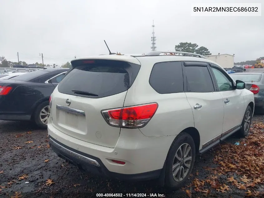 5N1AR2MN3EC686032 2014 Nissan Pathfinder Sl