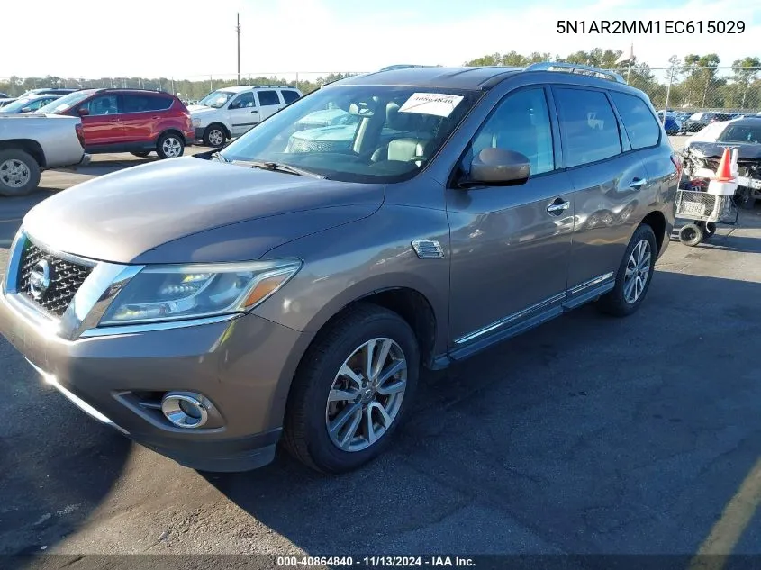 2014 Nissan Pathfinder Sl VIN: 5N1AR2MM1EC615029 Lot: 40864840