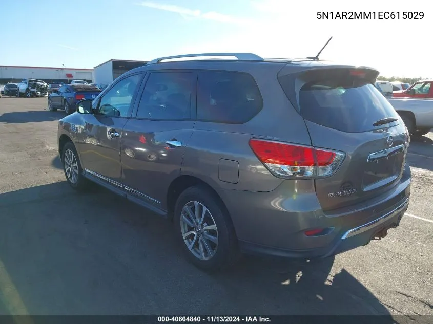 2014 Nissan Pathfinder Sl VIN: 5N1AR2MM1EC615029 Lot: 40864840