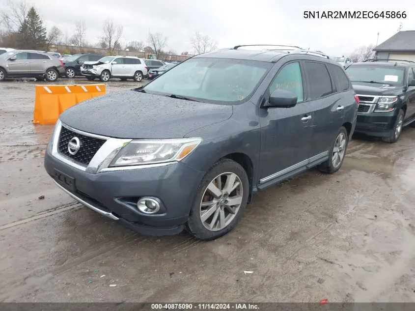 2014 Nissan Pathfinder Platinum VIN: 5N1AR2MM2EC645866 Lot: 40875090