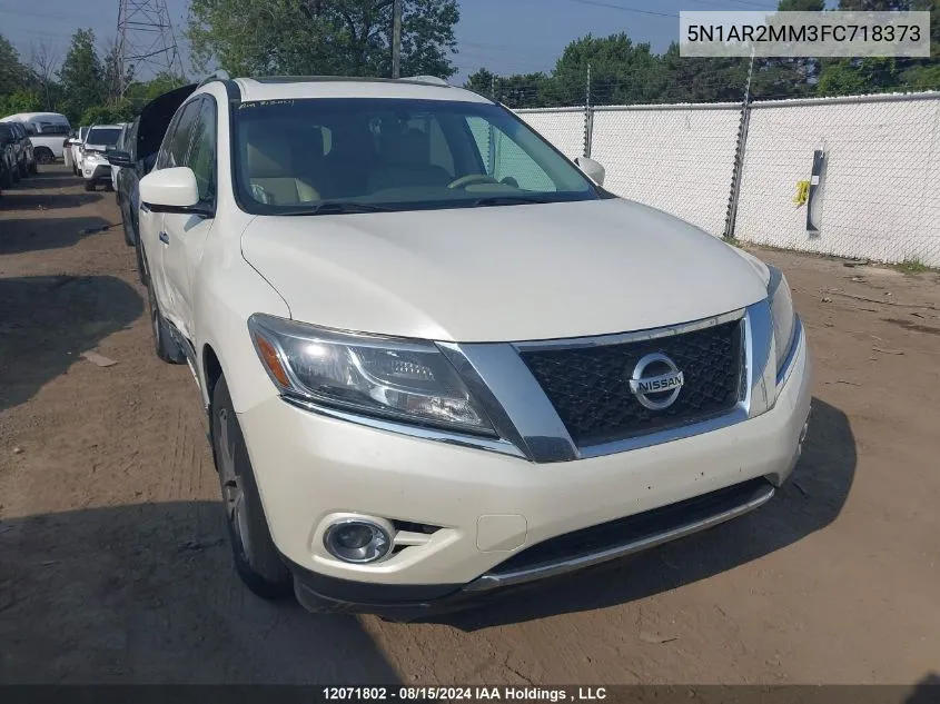 2015 Nissan Pathfinder VIN: 5N1AR2MM3FC718373 Lot: 12071802